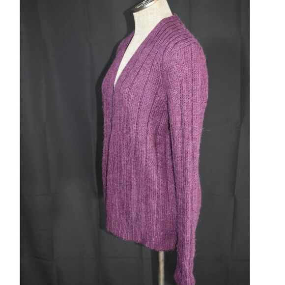Kate Spade Saturday Purple Alpaca Wool Cardigan Sweater - S - Picture 3 of 5